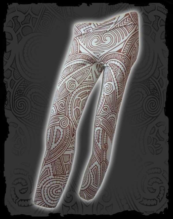 Legging Bamboo- Maori Tribal print Nr.108 